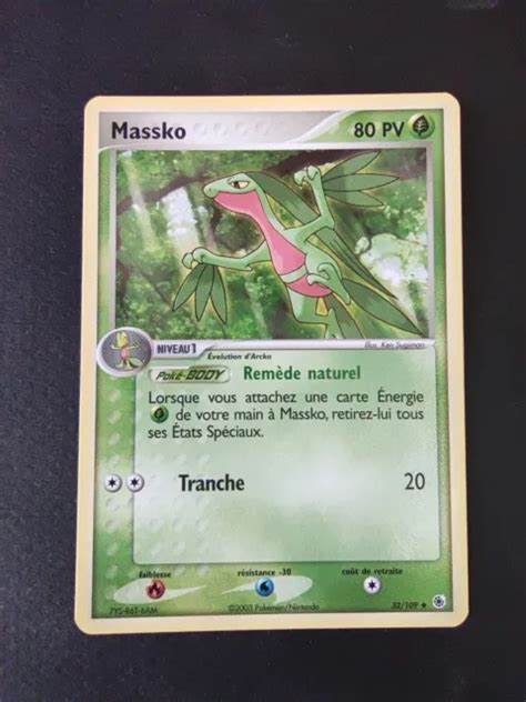 Carte Pok Mon Massko Ex Rubis Saphir Nm Mint Eur