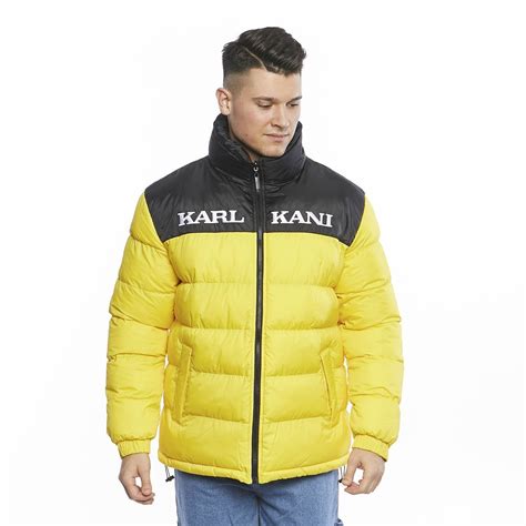 Karl Kani Retro Reversible Puffer Jacket Yellowblack