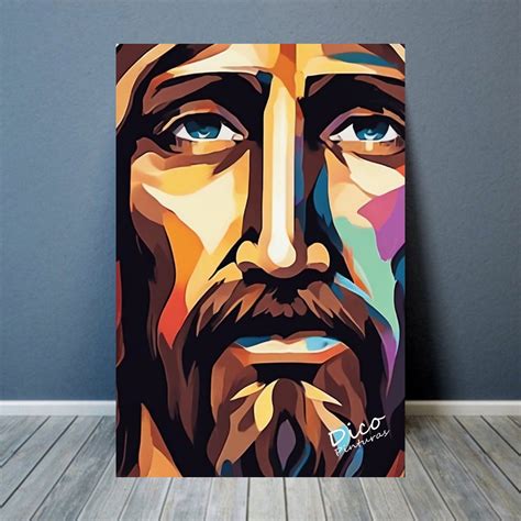 Promoção Jesus Quadro Decorativo Placa Decorativa A4 Mdf Elo7