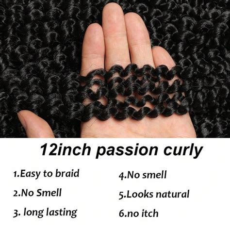 Pelo De Crochet Rizado Kinky Negro De Pieza Pulgadas Mechones