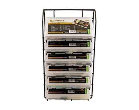 Connect 35017 Assorted Box Rack 6 Tier To Suit Trim Clip Boxes