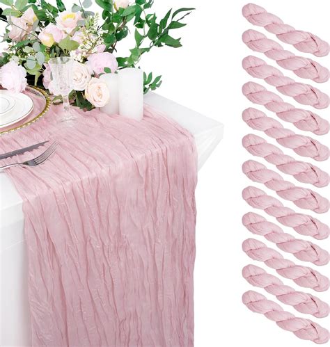 Amazon Babenest Dusty Rose Cheese Cloth Table Runner Pack Ft