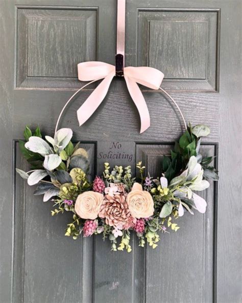 20 Pretty Front Door Wreath Ideas Spring Door Wreaths Spring Front