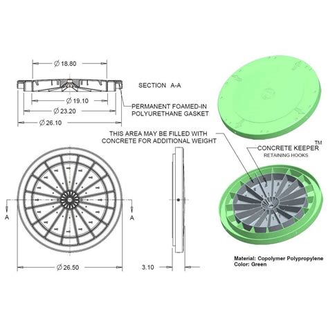 Tuf Tite Heavy Duty Flat Riser Lid For Tuf Tite Risers Or Corrugated