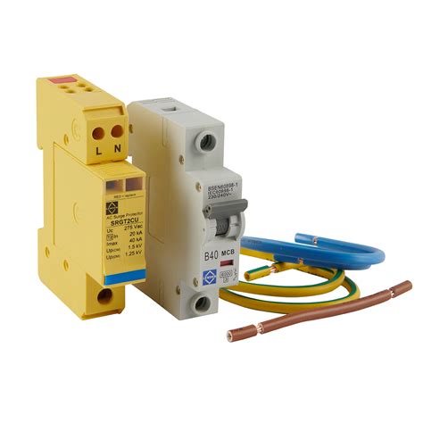 Lewden Srg1vcu Kit Surge Protector Kit Spd Type 2 Single Phase Tt Tn S Dtr Electrical Supplies