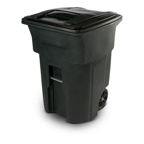 96 Gallon Wheeled Green Trash Waste Garbage Container Can Bin Lid Heavy ...