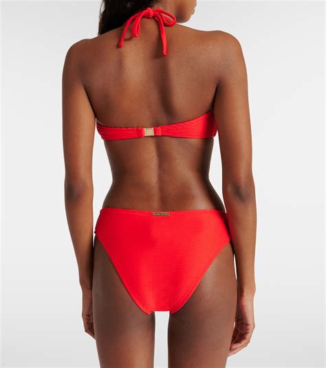 Vicenza Bandeau Bikini Top In Red Heidi Klein Mytheresa