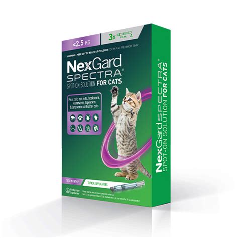 Nexgard Spectra For Cats Pipet Flea And Tick Treatment