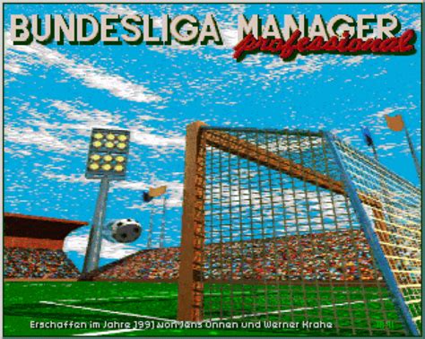 Buy Bundesliga Manager Professional For Amiga Retroplace