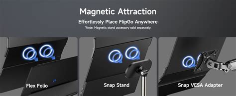 Jsaux Magnetic Snap Stand For Flipgo Portable