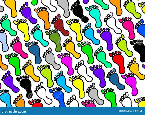 Colorful Feet Background Royalty Free Stock Photography Image 25962567