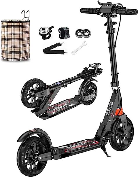 Bueuwe Big Wheel Scooter Tretroller Erwachsene Kg Tragkraft City