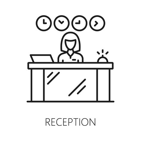 Front Desk Receptionist Icon