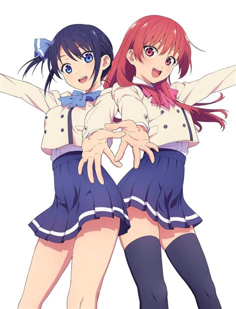 Minase Nagisa And Saki Saki Kanojo Mo Kanojo Drawn By Toyota Akiko