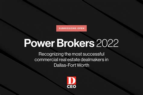 D Ceo Power Brokers Nomination Deadline Is Jan 7 D Magazine