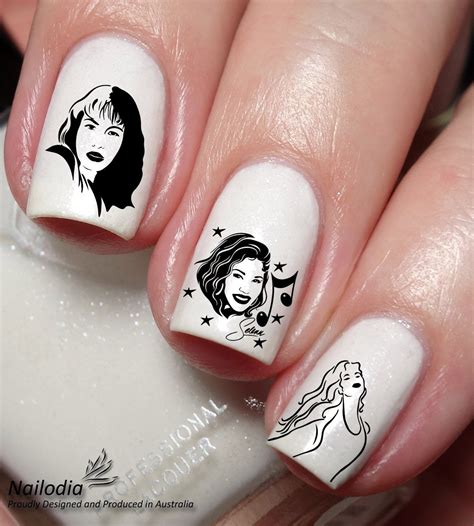 Selena Quintanilla Nail Art Sticker Waterslide Decal Wrap By Nailodia