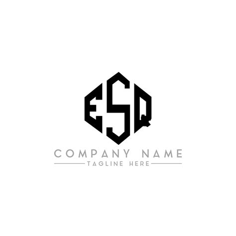 Esq Letter Logo Design With Polygon Shape Esq Polygon And Cube Shape