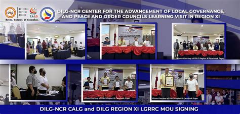 CALG Inks Partnership With DILG Region XIs LGRRC DILG NCR