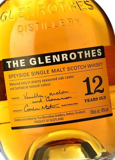 The Glenrothes 12 Whisky Single Malt Speyside