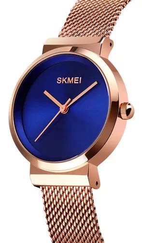 Reloj Mujer Skmei Acero Minimalista Elegante Clasico Color De La