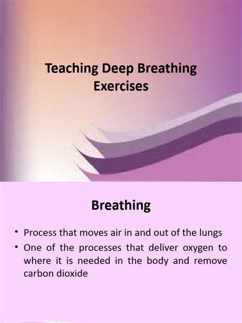 Lecture Breathing-Exercises | PDF | Breathing | Lung