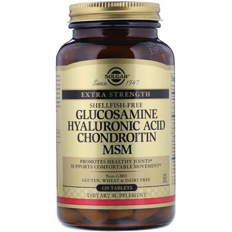 Solgar Glucosamine Hyaluronic Acid Chondroitin Msm Tablets