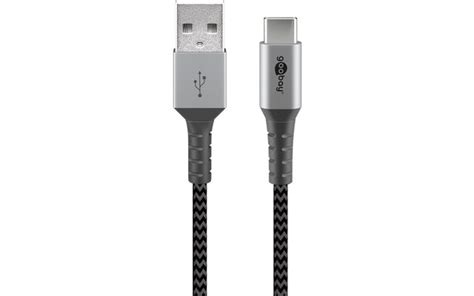 Goobay Dat C Ble Textile Usb C Vers Usb A Berger Camping