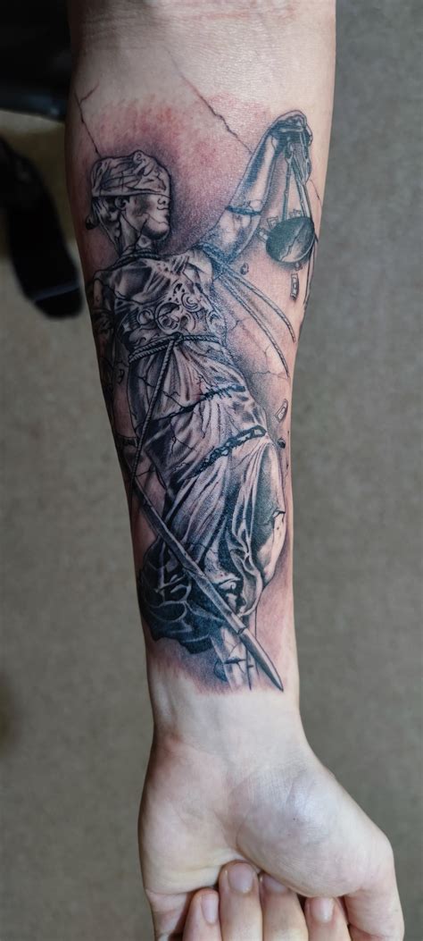 Lady Justice Metallica Tattoo