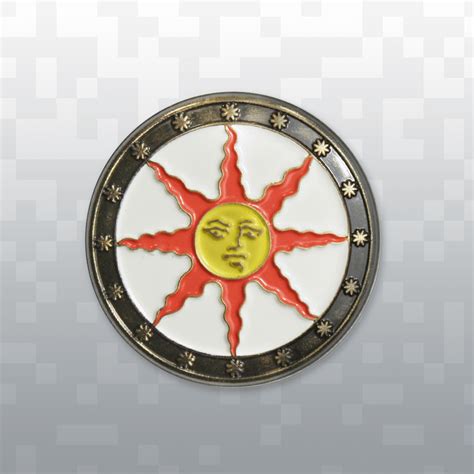 Dark Souls Sunlight Shield Enamel Pin Fangamer