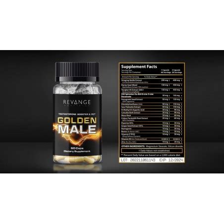 Revange Nutrition Golden Male Caps Supplements S M Supplements