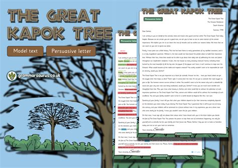 Year Model Text Persuasive Letter The Great Kapok Tree Gbsct P