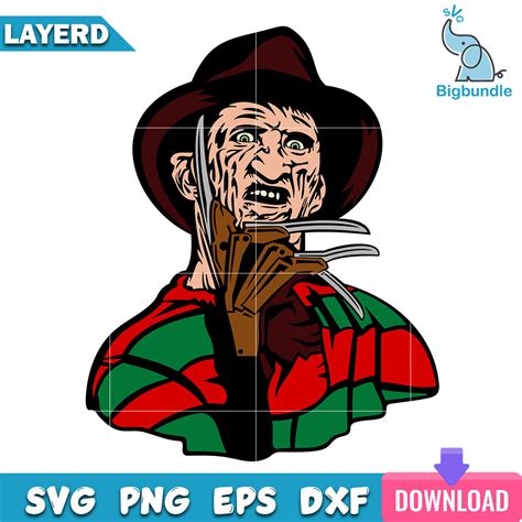 Freddy Krueger Svg Halloween Svg For Cricut Instant Download