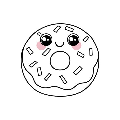 Coloriages Donuts Imprimer