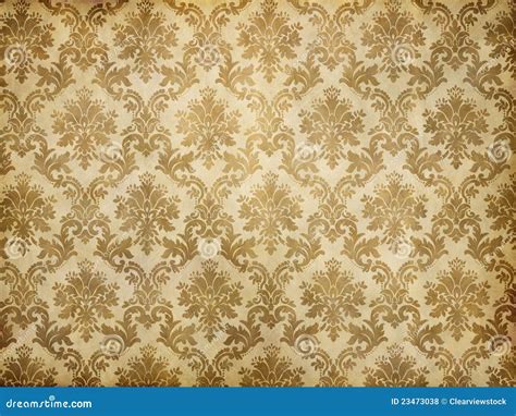 Vintage Damask Wallpaper Stock Illustration Image Of Marked