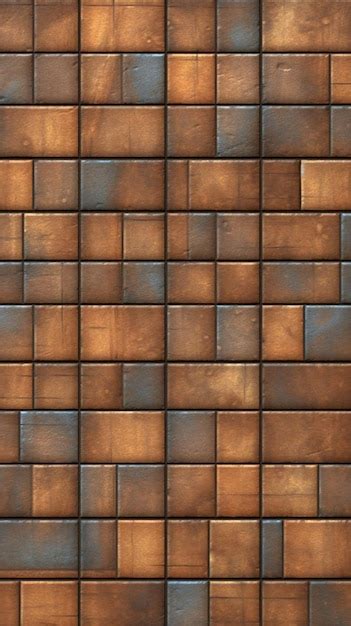 Premium Ai Image Brown Ceramic Tile Wall Texture Background Abstract