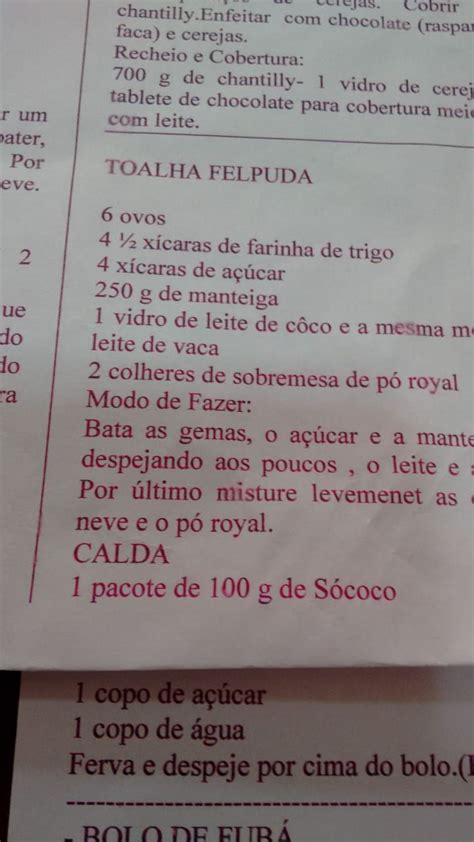 Pin De Ruth Viana De Oliveira Em Bolo Receitas Retro Receita De