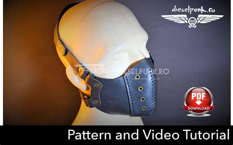 Steampunk Mask Pattern Diy Mask Pdf Download Video Tutorial