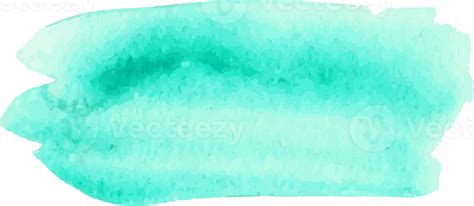 Green Mint Watercolor Brush Stroke 29729036 Png