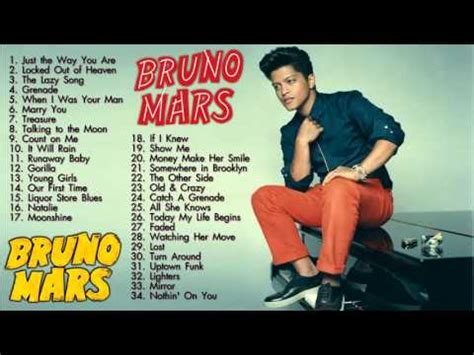 Bruno Mars Bruno Mars Greatest Hits The Best Of Bruno Mars Playlist