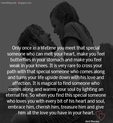 Only Once In A Lifetime You Meet That Special Someone Heartfelt