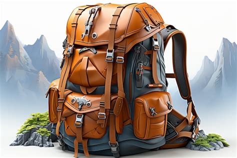 Premium Photo Tourist Backpack Depicted