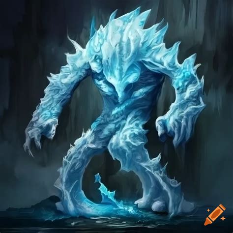 Ice Elemental Very Detailed High Quality Fantasy Art On Craiyon