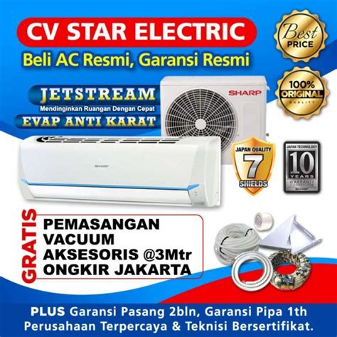 Jual Ac Sharp 1 Pk Ah A9say Standard Thailand Pasang Di Seller Grock