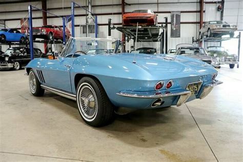 1965 Chevrolet Corvette Stingray 32202 Miles Nassau Blue Convertible