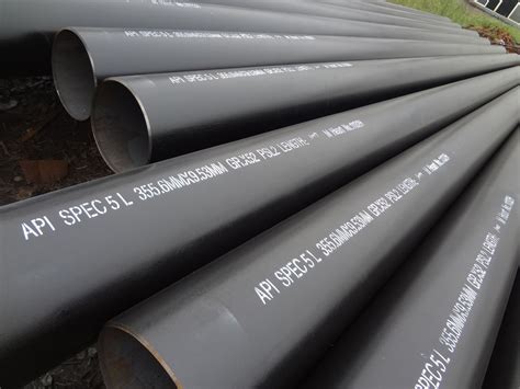 API 5L X52 PSL2 Carbon Steel Pipe 6 Meters 14 Inch Landee