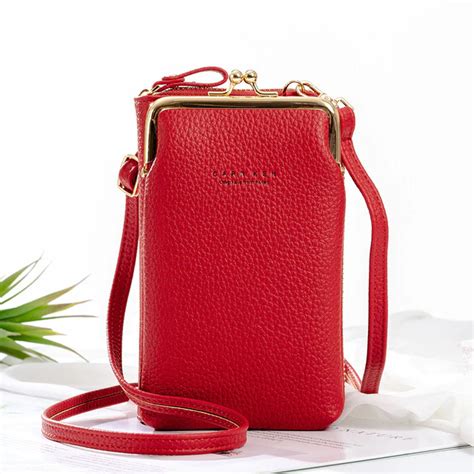 Bolso cruzado pequeño para mujer Mini bolso de hombro de cuero mate