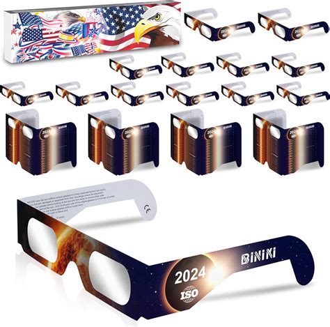 Biniki Gafas De Eclipse Solar Aprobadas 2024 ISO 12312 22015 E Y CE