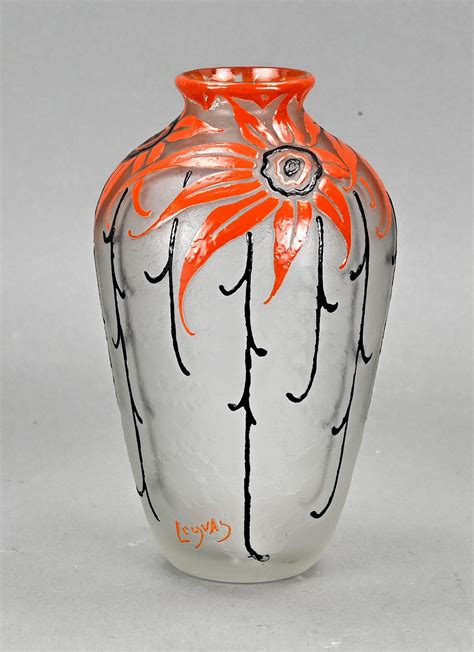 At Auction Francois Theodore Legras Glass Legras Vase 1910