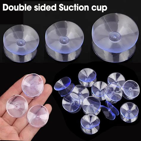 10Pcs Double Sided Suction Cup Sucker Pads For Glass Plastic Aquarium