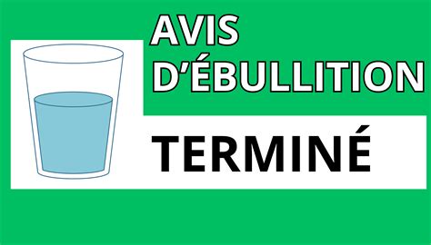 LEVÉE DE L AVIS D ÉBULLITION PRÉVENTIF Municipalité de Saint Elzéar